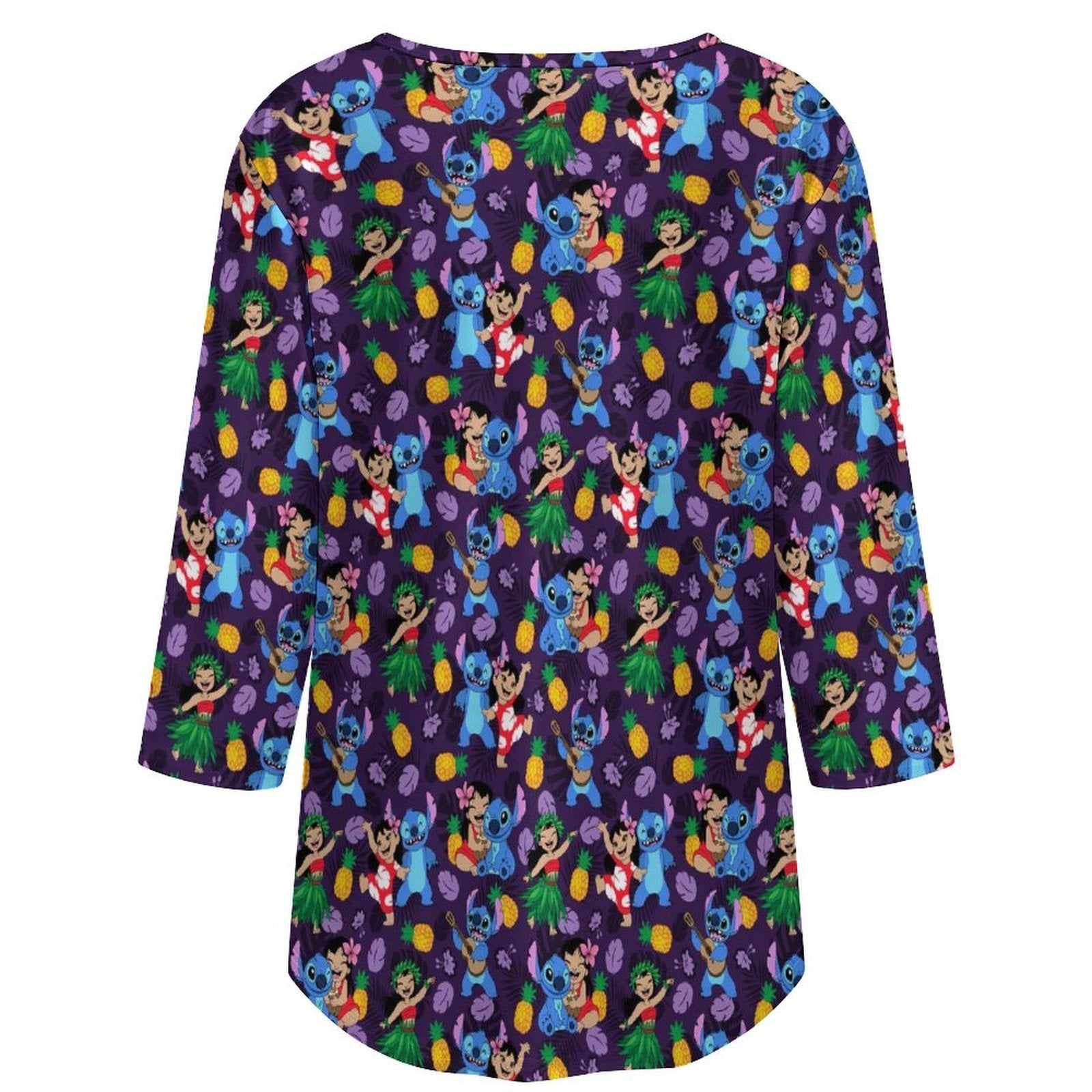 Island Friends Women's 3/4 Sleeve Pleated Tunic Top - Ambrie