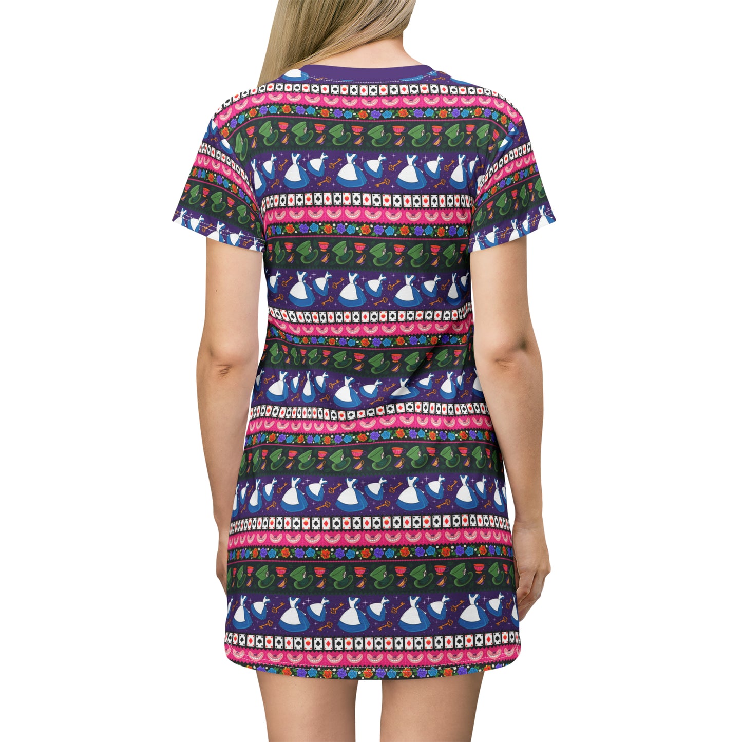 Wonderland Line T-Shirt Dress