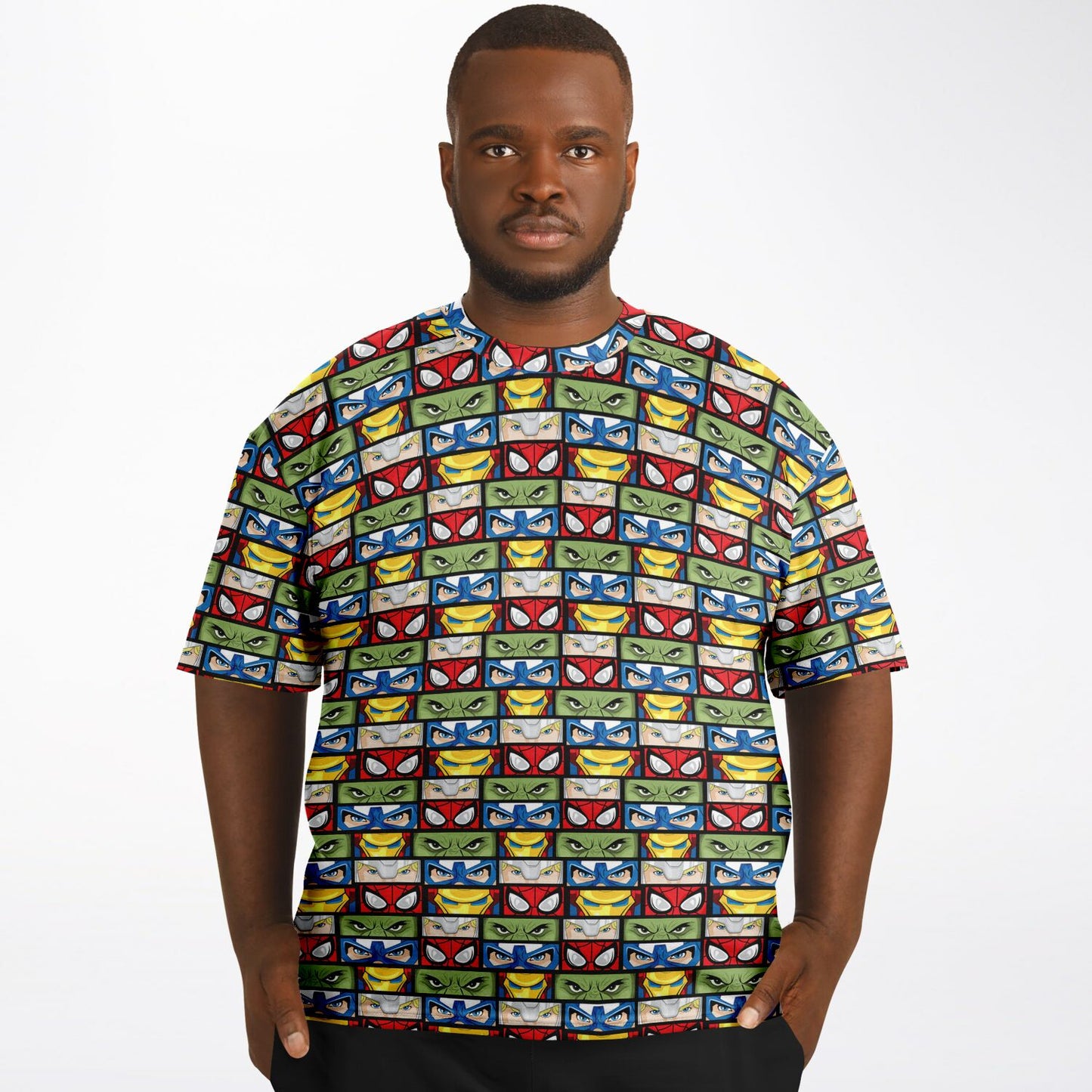 Super Heroes Eyes Unisex Plus-size T-Shirt