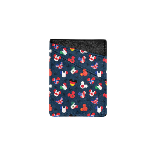 Mickey Flags Cell Phone Card Holder