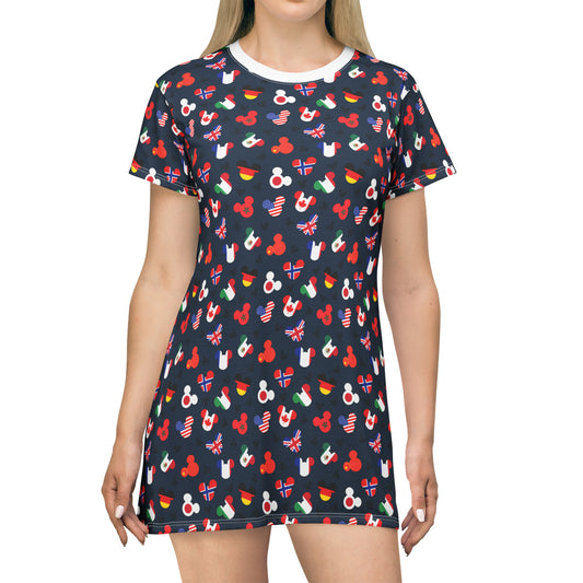 Mickey Flags T-Shirt Dress