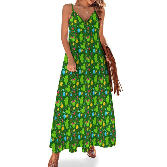 Flower And Garden Women's Summer Slip Long Dress