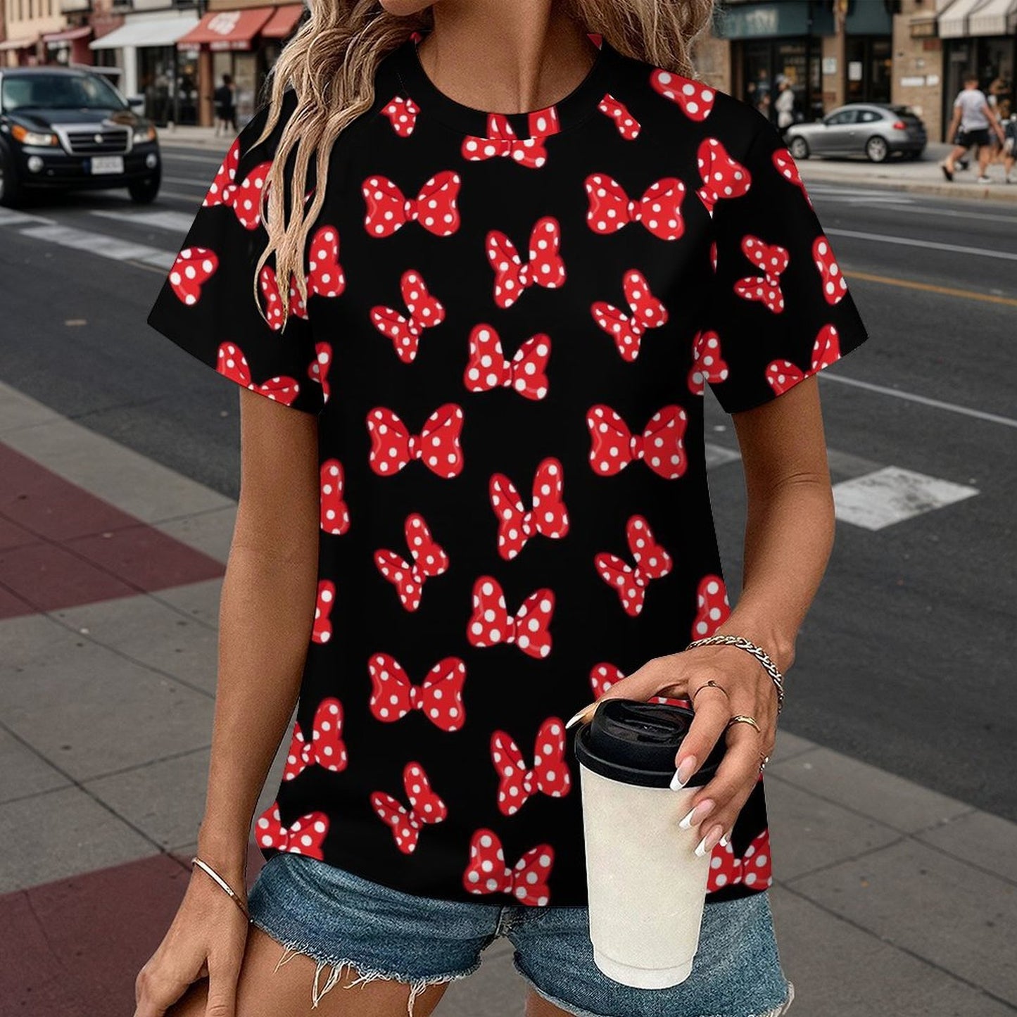 Women's All Over Print Raglan T-Shirt - Ambrie