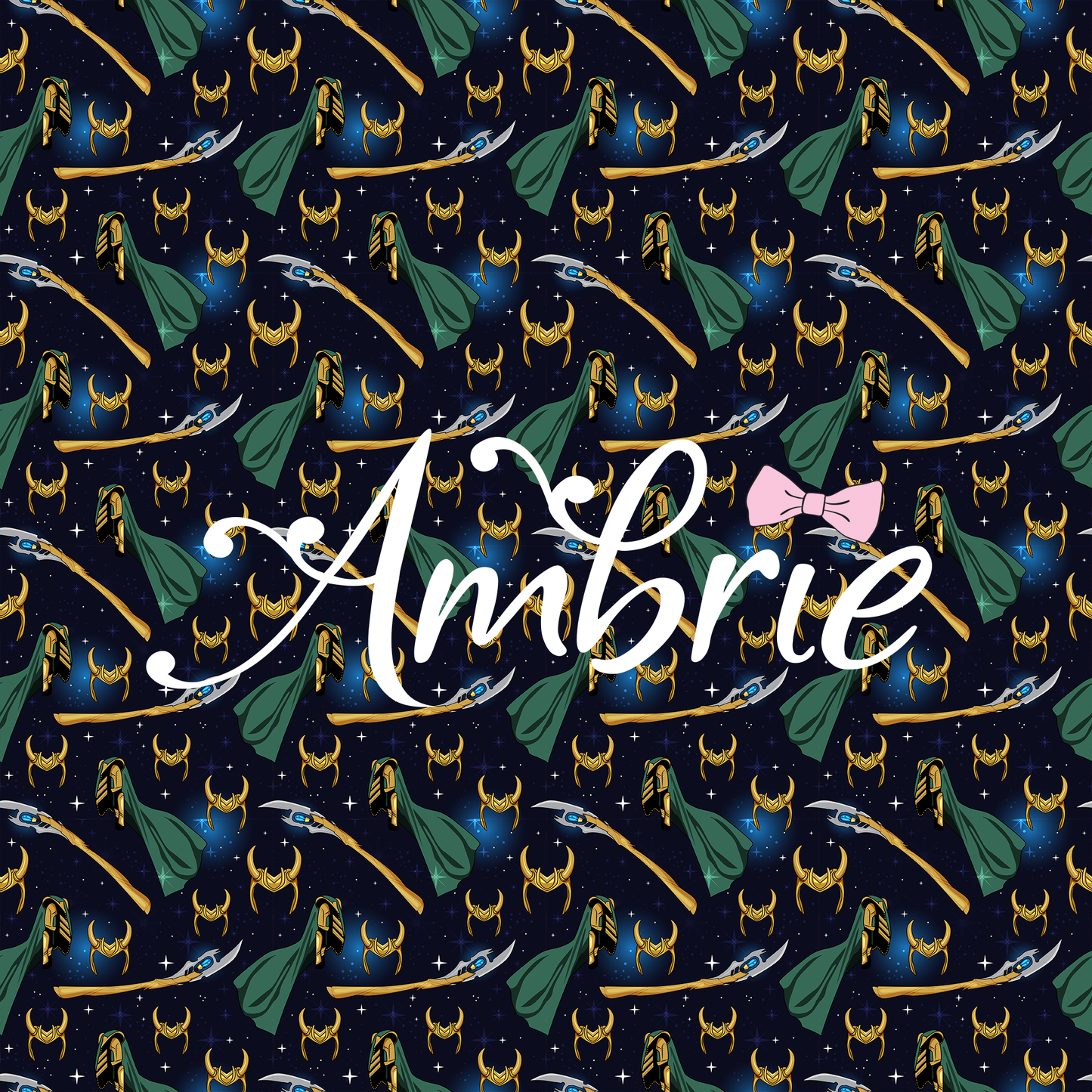 Loki Seamless Pattern, Magical Cartoon Seamless pattern, Fabric Sublimation