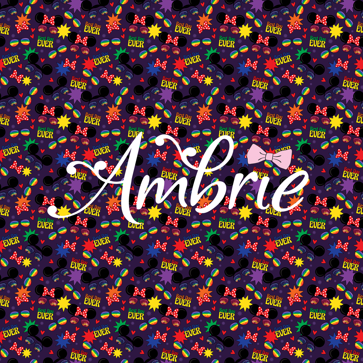 Best Day Ever Seamless Pattern, Magical Cartoon Seamless pattern, Fabric Sublimation