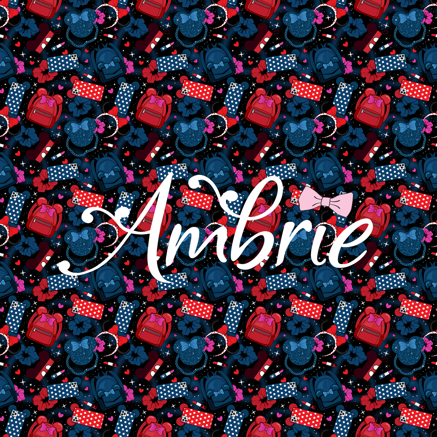 Park Fashion Seamless Pattern, Magical Cartoon Seamless pattern, Fabric Sublimation