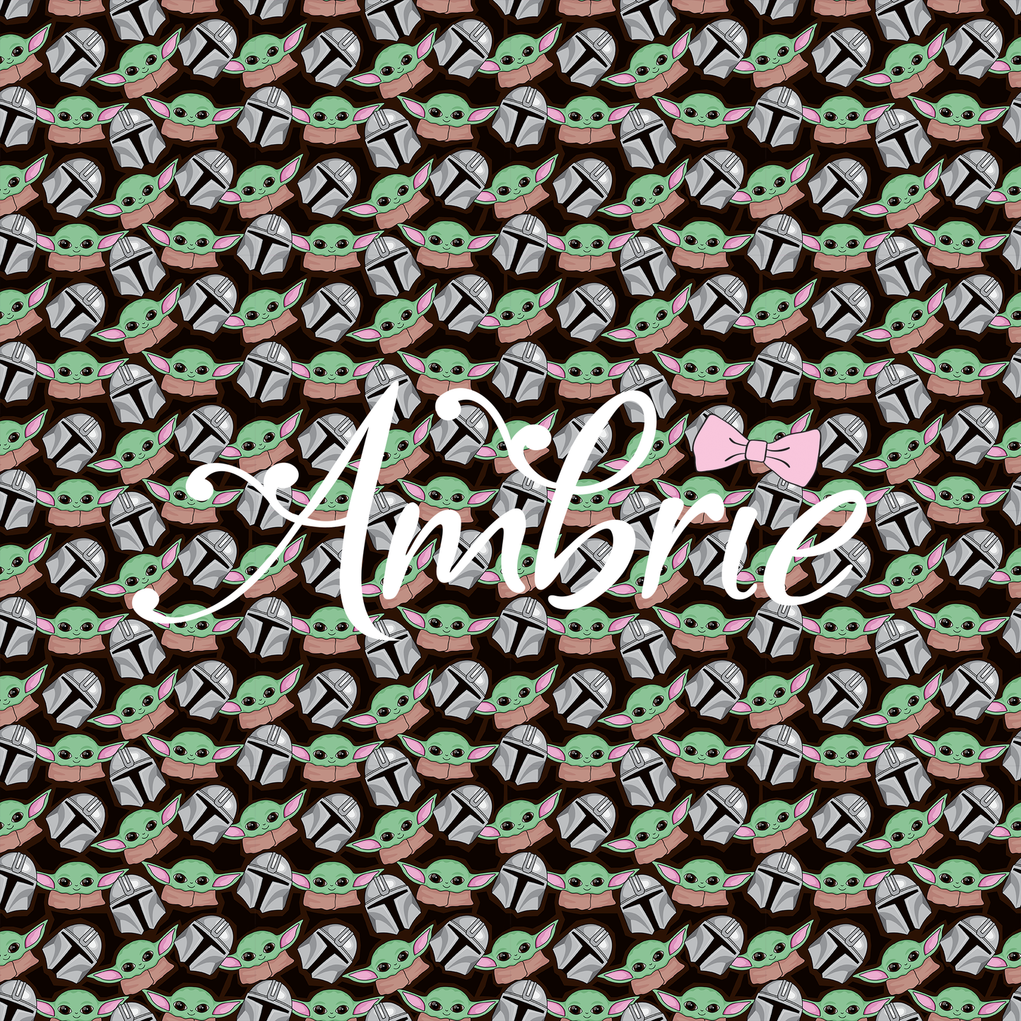 Baby Yoda Seamless Pattern, Magical Cartoon Seamless pattern, Fabric Sublimation