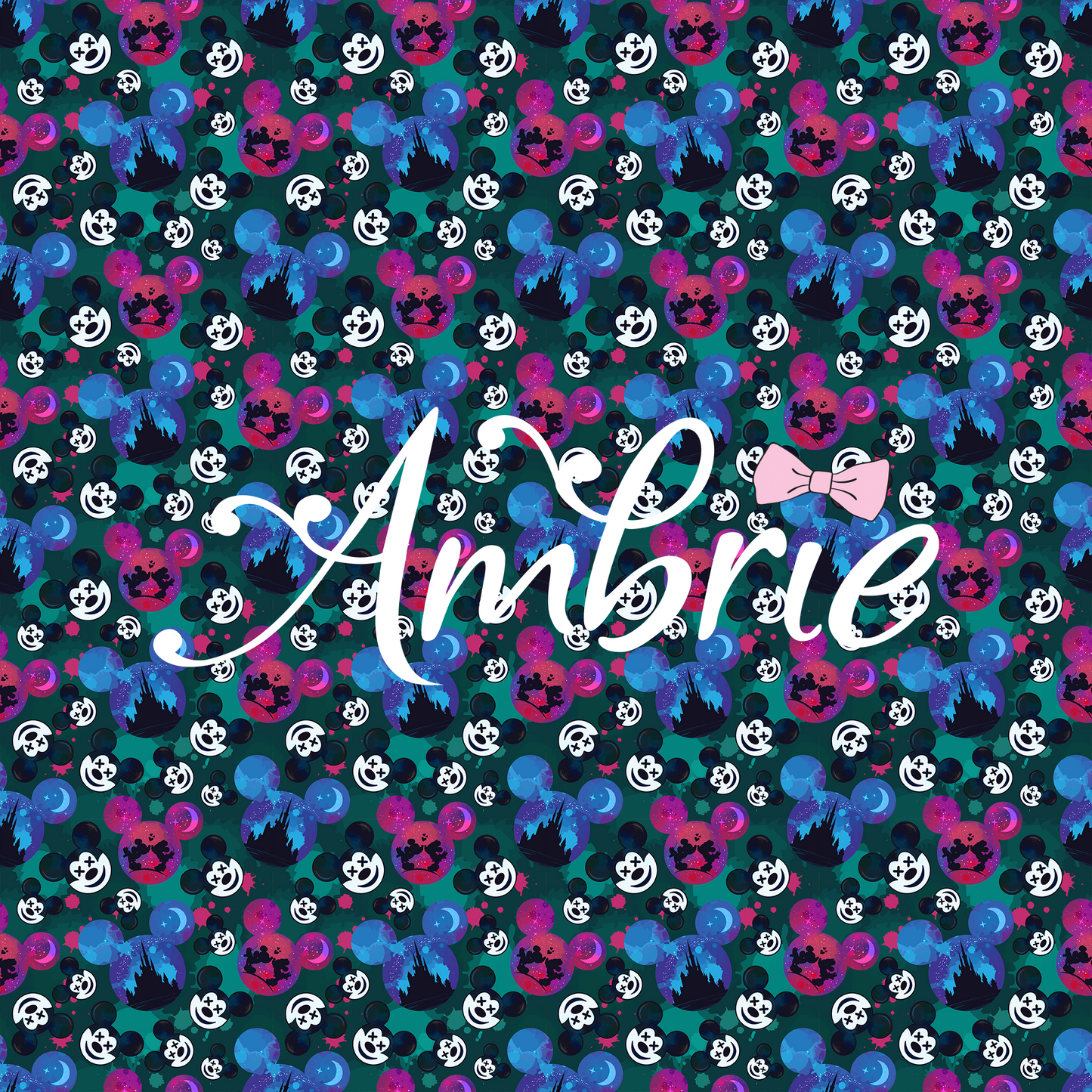 Mickey Globes Seamless Pattern, Magical Cartoon Seamless pattern, Fabric Sublimation