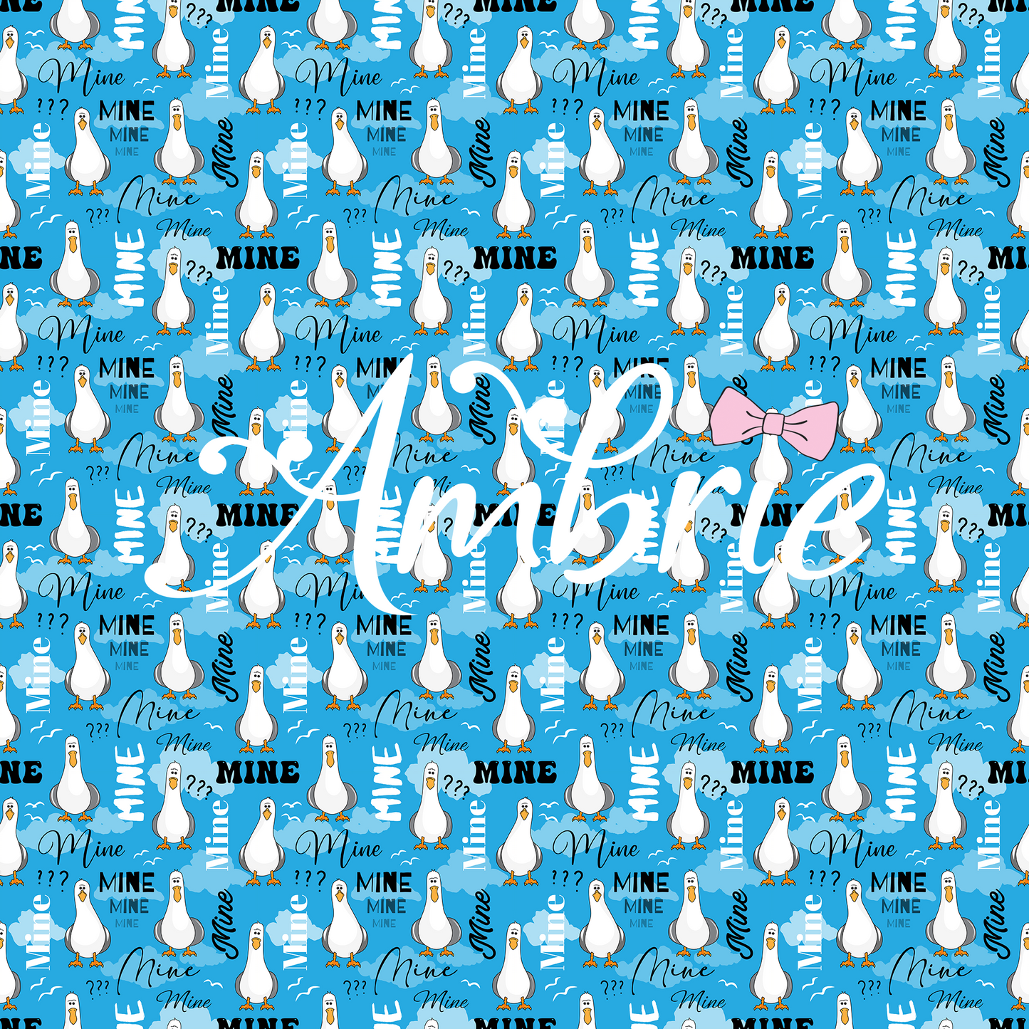Mine Mine Mine Seamless Pattern, Magical Cartoon Seamless pattern, Fabric Sublimation