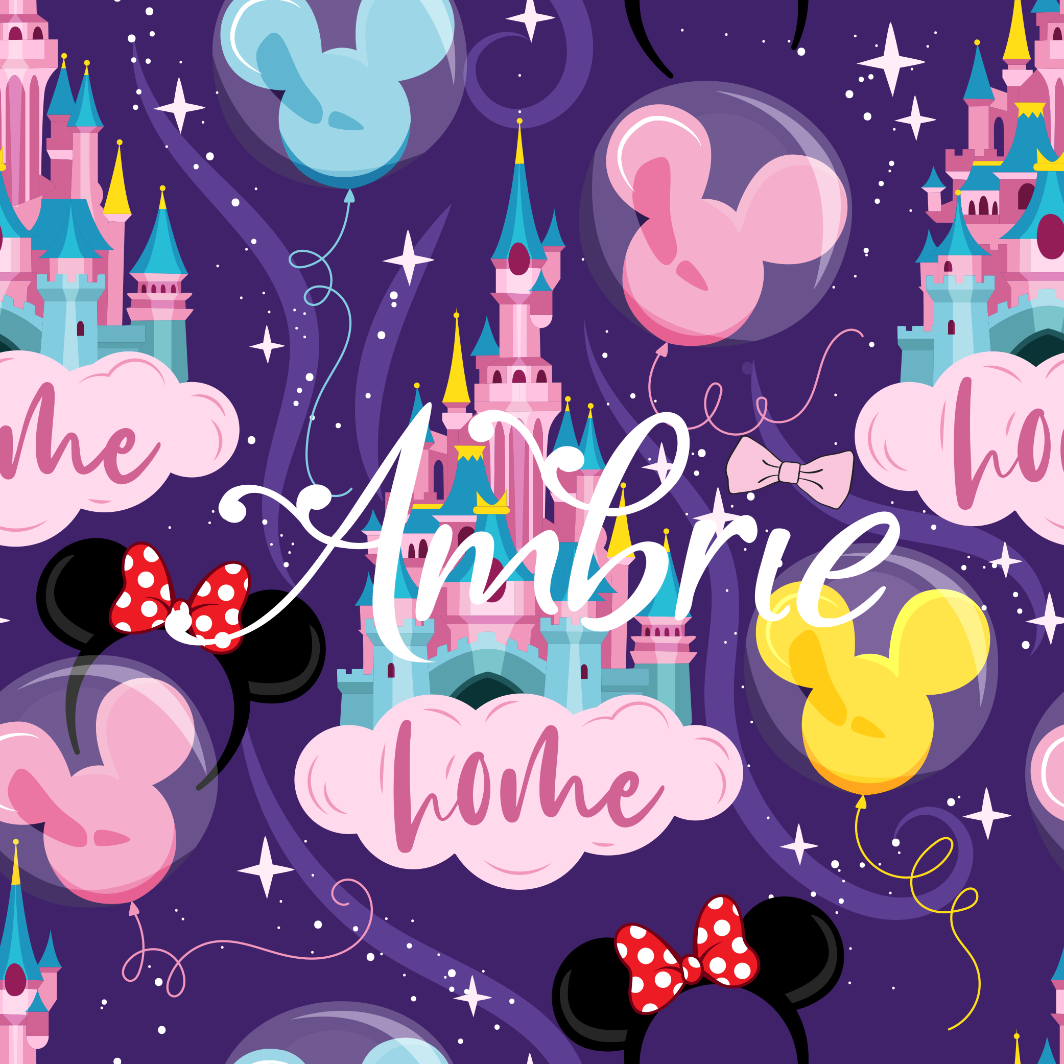 Seem Less Disney Pattern Disney Home Seamless Pattern, Magical Cartoon Seamless pattern, Fabric ...