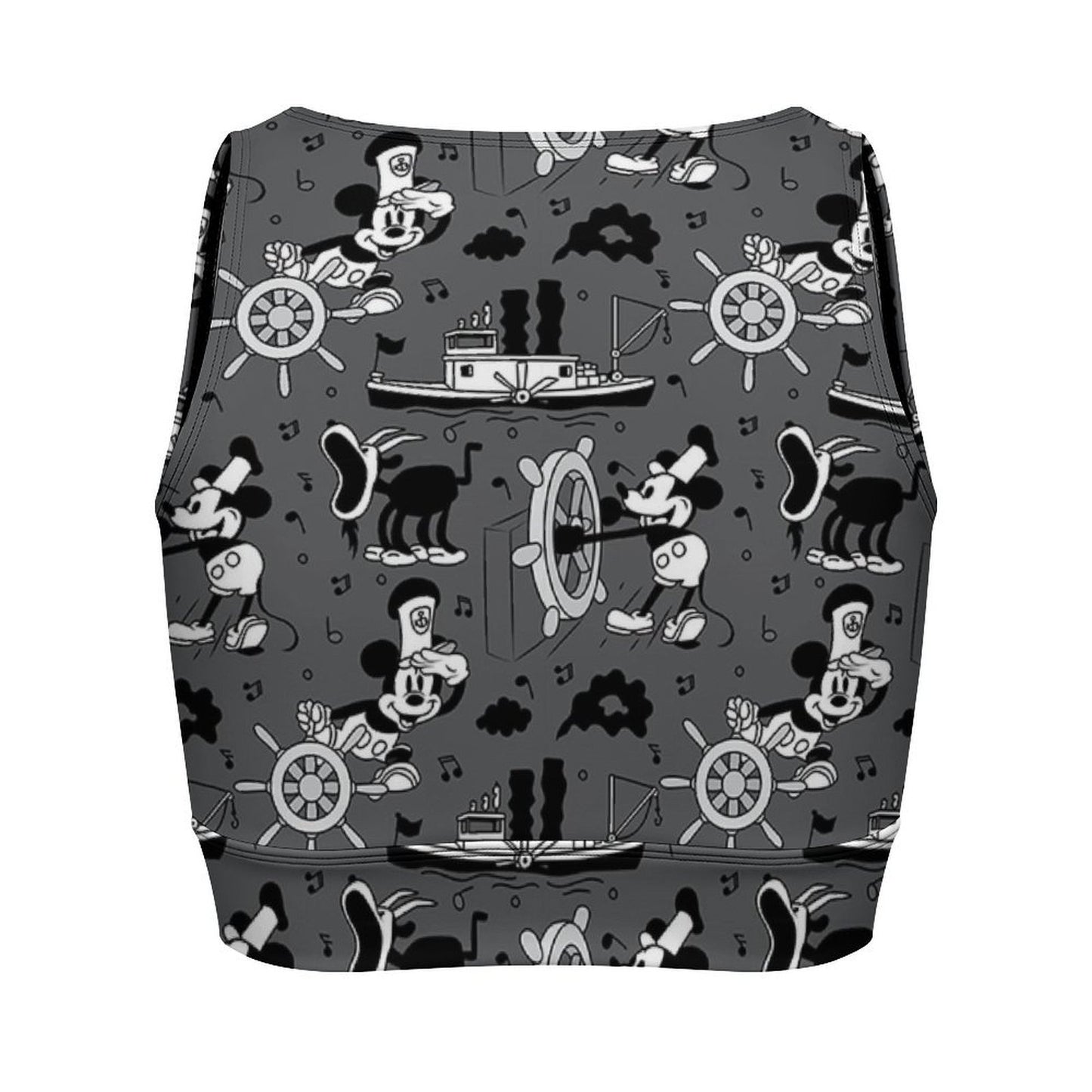 Steamboat Mickey Women's Yoga Zipper Vest - Ambrie