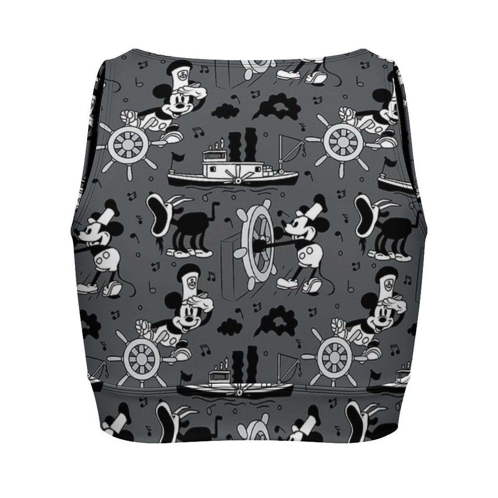 Steamboat Mickey Women's Yoga Zipper Vest - Ambrie
