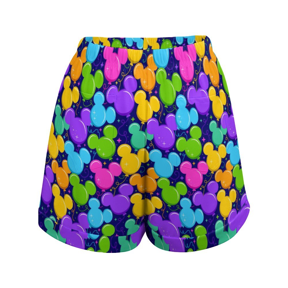 Park Balloons Women's High-Waisted Loose Shorts With Pockets