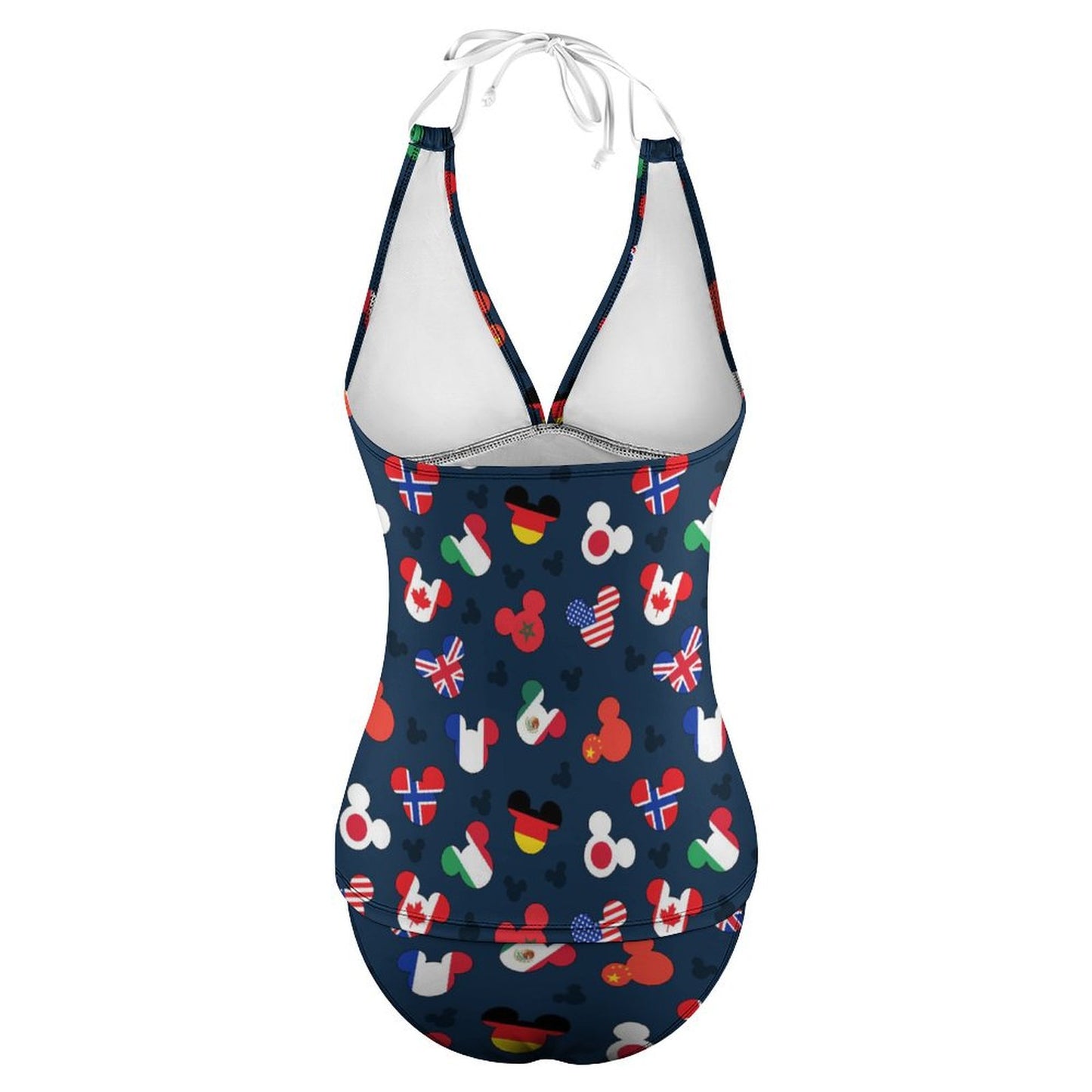 Mickey Flags Women's Split Swimsuit