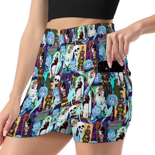 Disney Haunted Mansion Haunted Mansion Favorites Athletic A-Line Skirt With Pocket