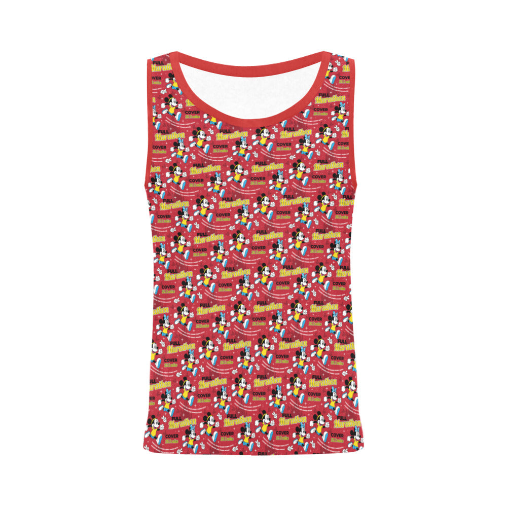 Mickey And Minnie Marathon All Over Print Athletic Tank Top for Women