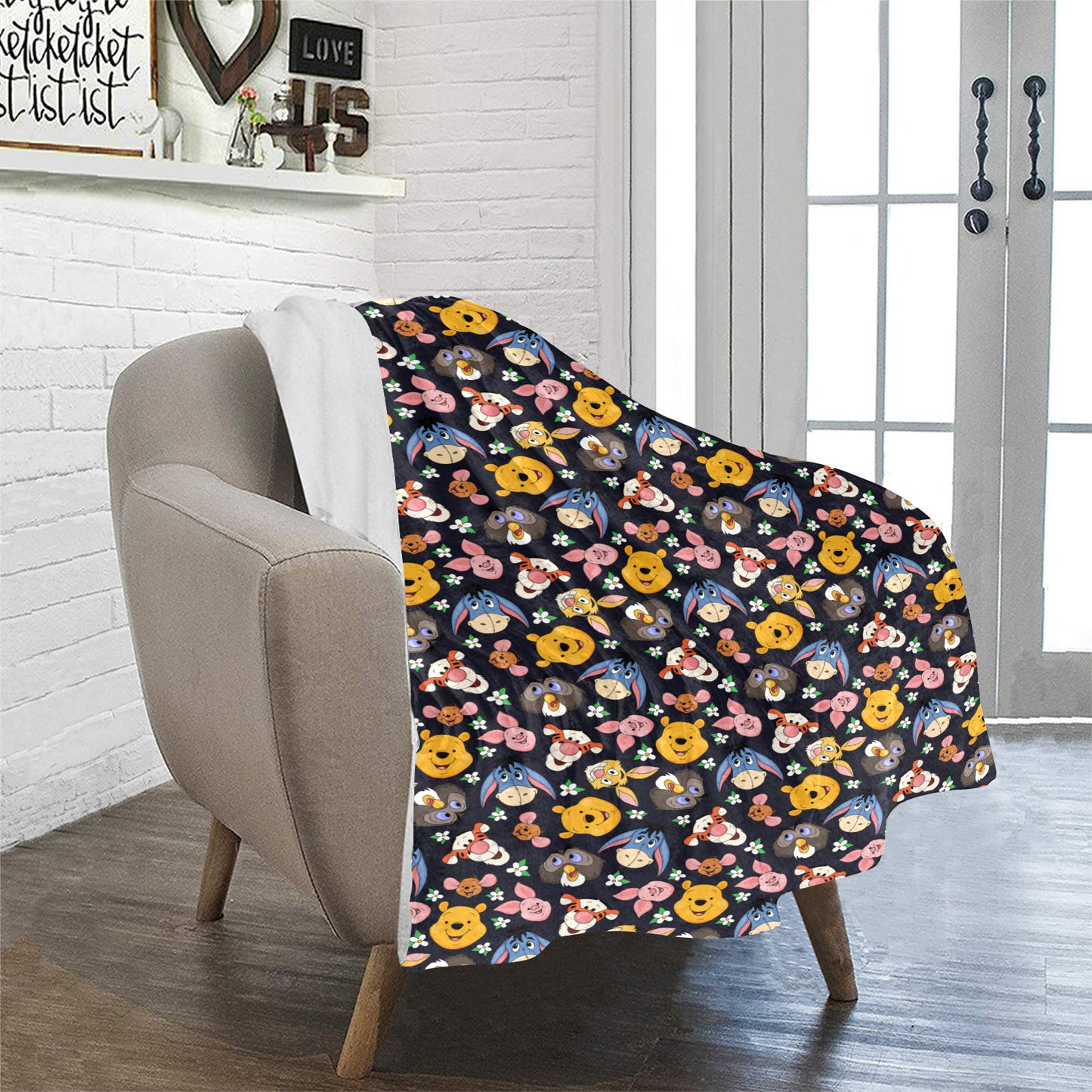 Hundred Acre Wood Friends Ultra-Soft Micro Fleece Blanket 32"x48"