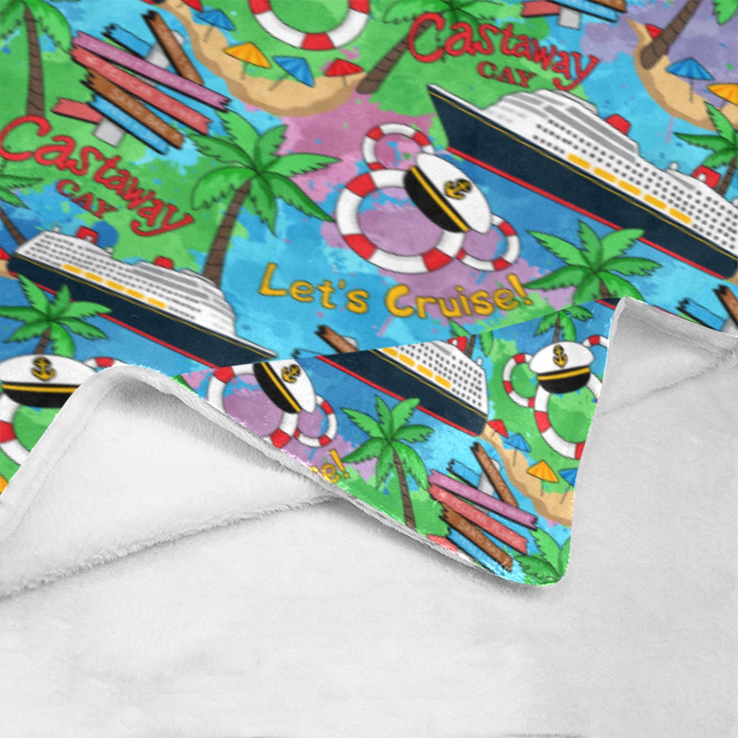 Let's Cruise Ultra-Soft Micro Fleece Blanket 32"x48"