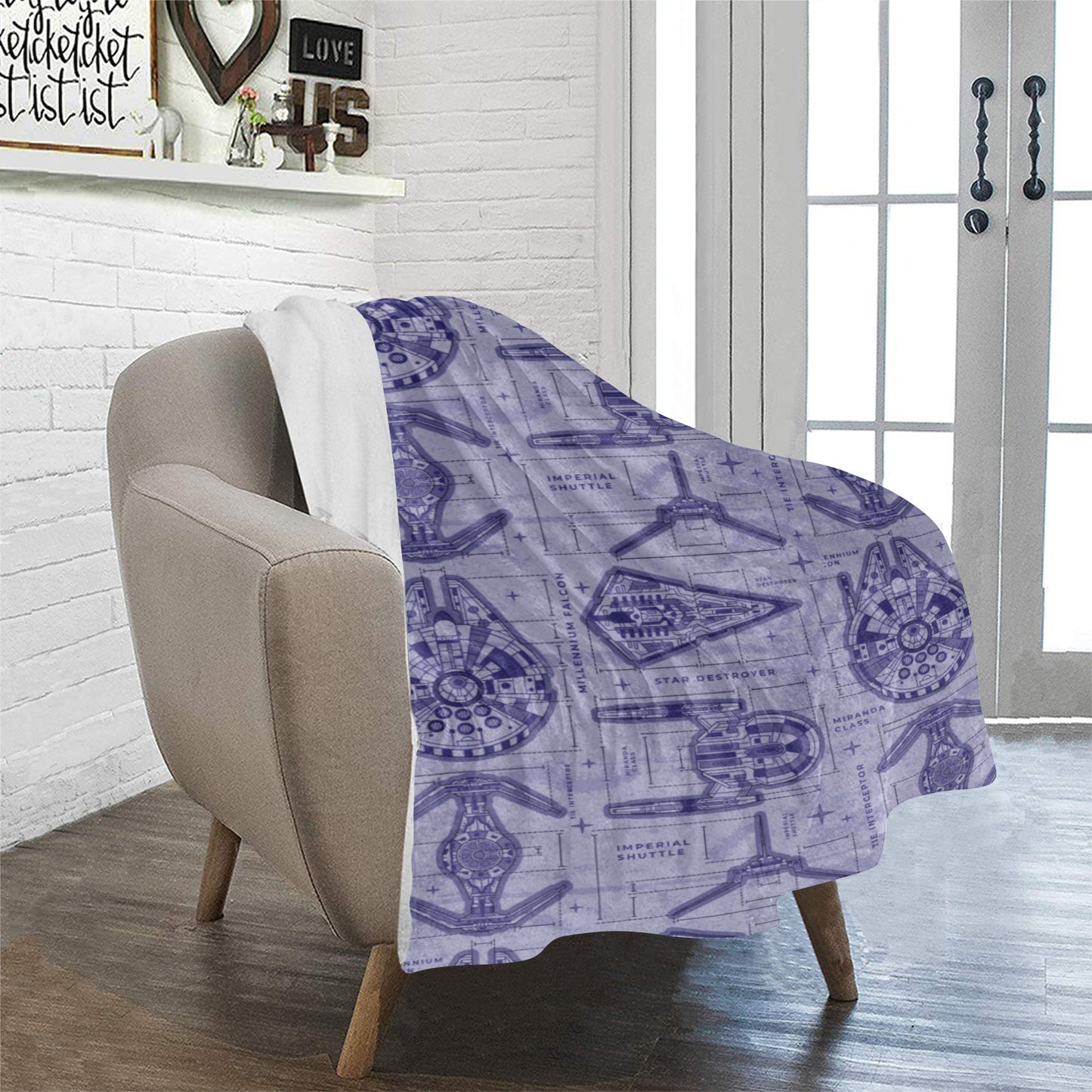 Star Wars Blue Prints Ultra-Soft Micro Fleece Blanket 32"x48"