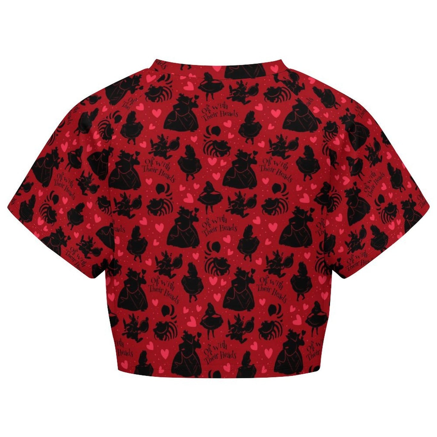 All Over Print Cropped Ralgan T-Shirt - Ambrie