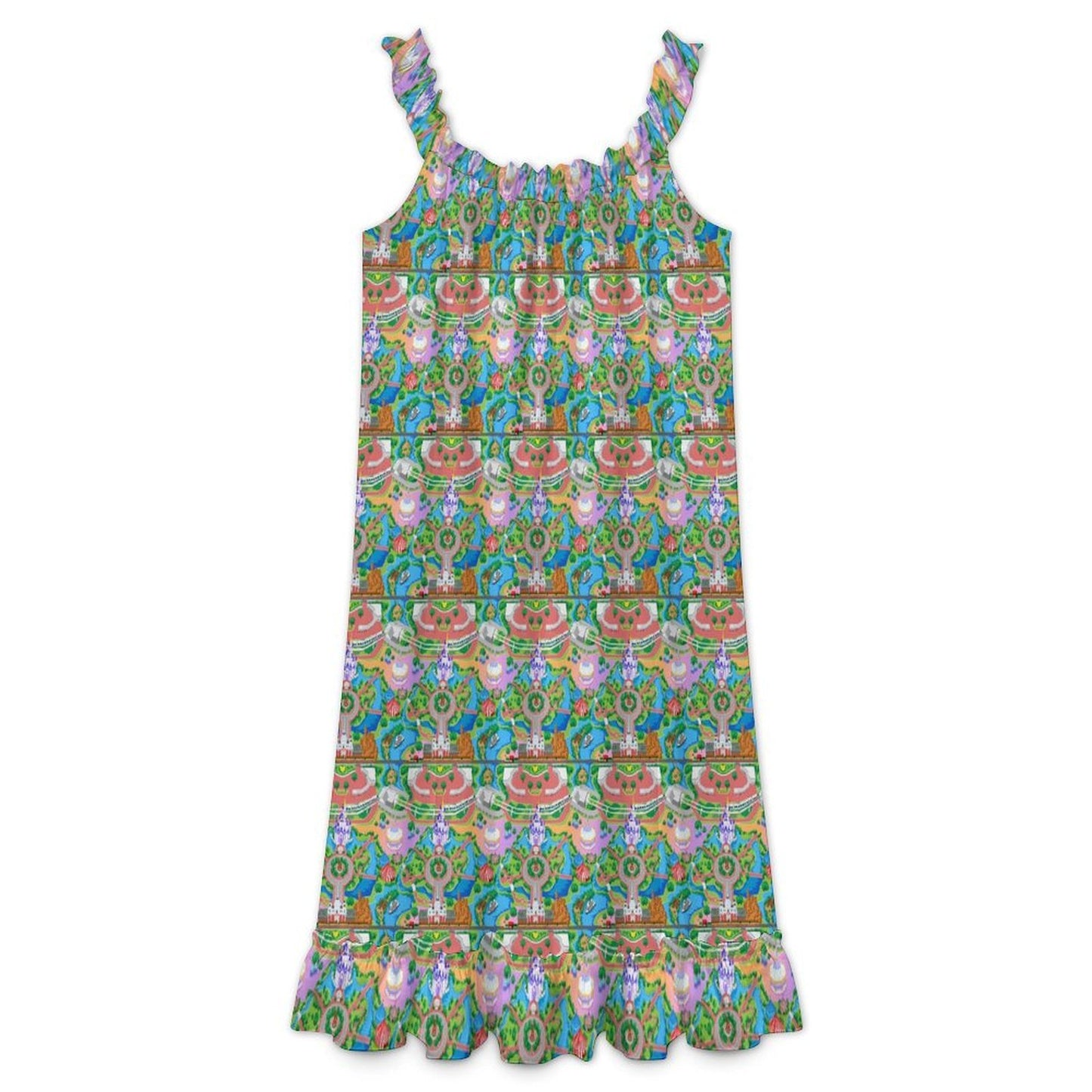 Women's Ruffled Strap Dress - Ambrie