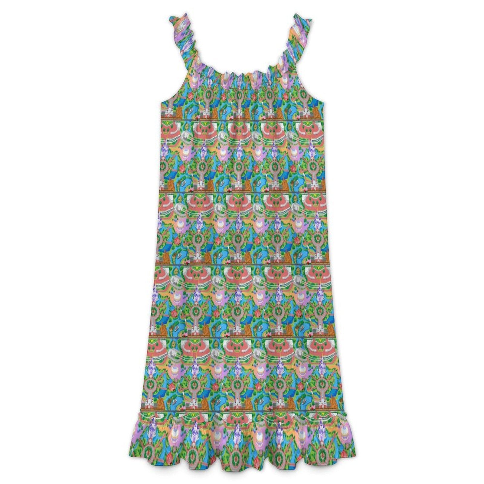 Women's Ruffled Strap Dress - Ambrie
