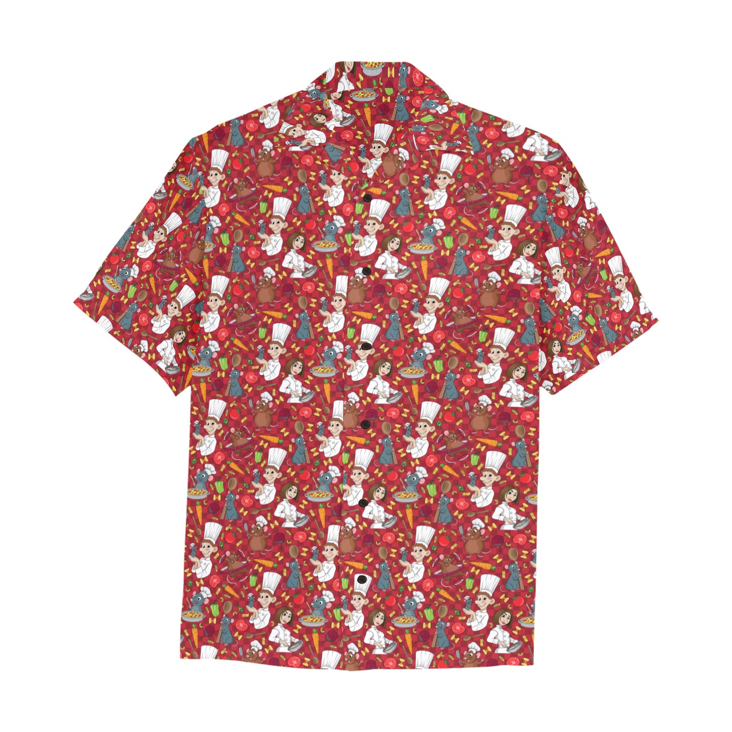 Ratatouille Hawaiian Shirt With Chest Pocket