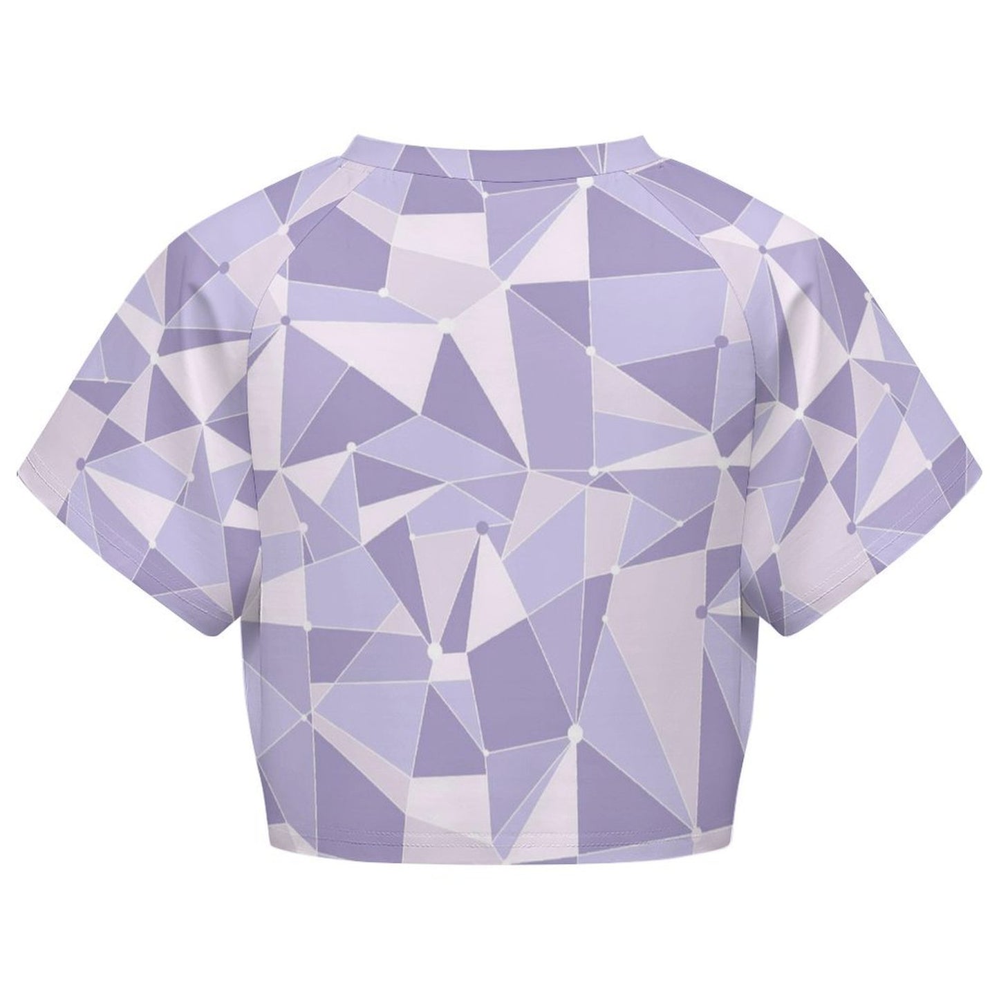 All Over Print Cropped Ralgan T-Shirt - Ambrie