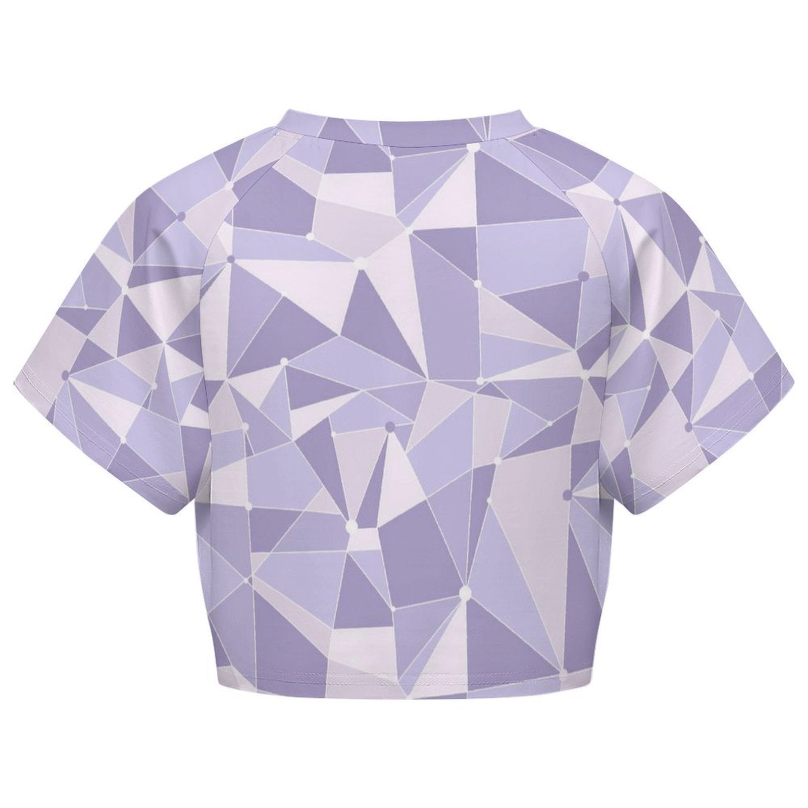 All Over Print Cropped Ralgan T-Shirt - Ambrie