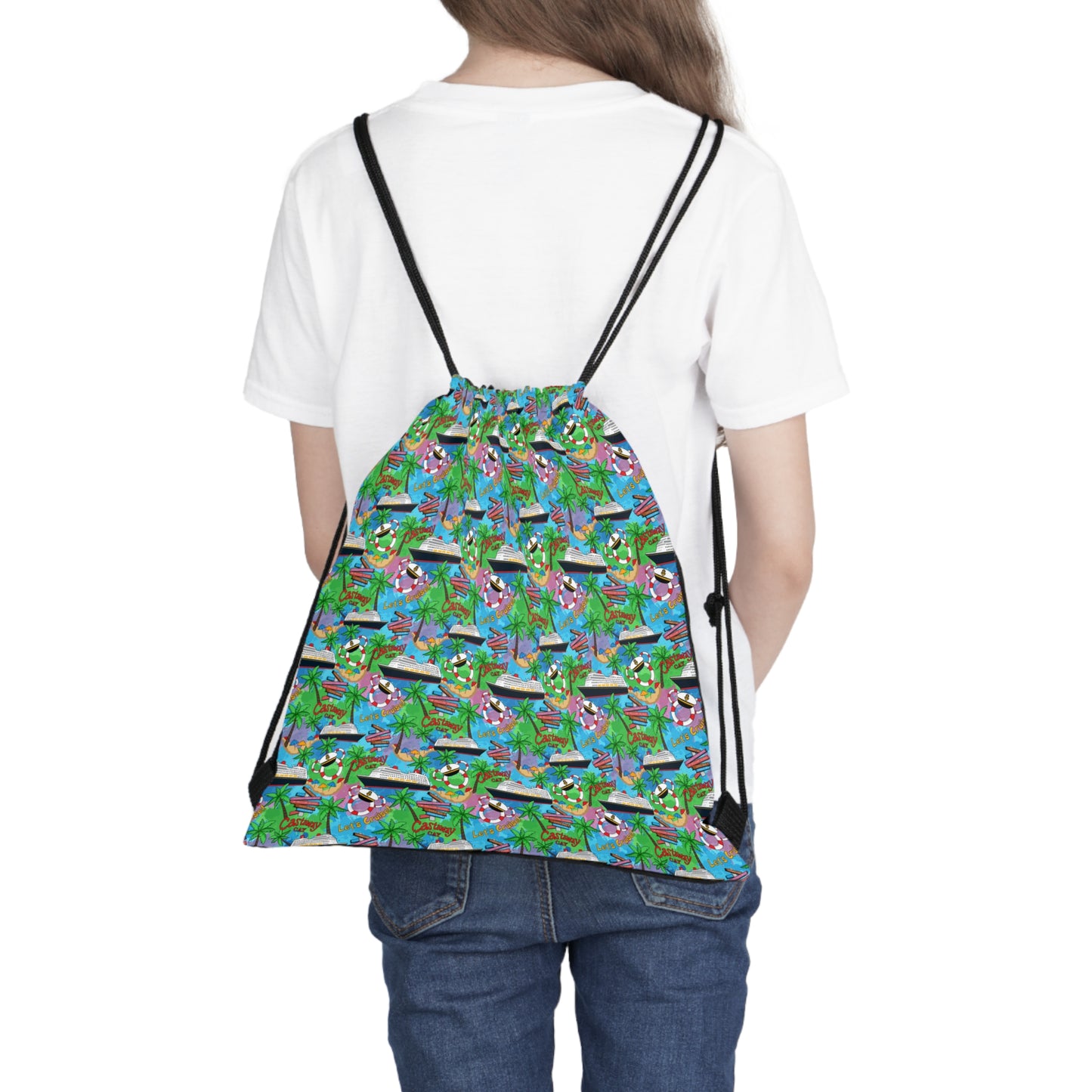 Let's Cruise Drawstring Bag