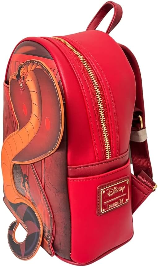 Loungefly Exclusive Disney Aladdin Jasmine and Jafar Snake Double Strap Shoulder Bag