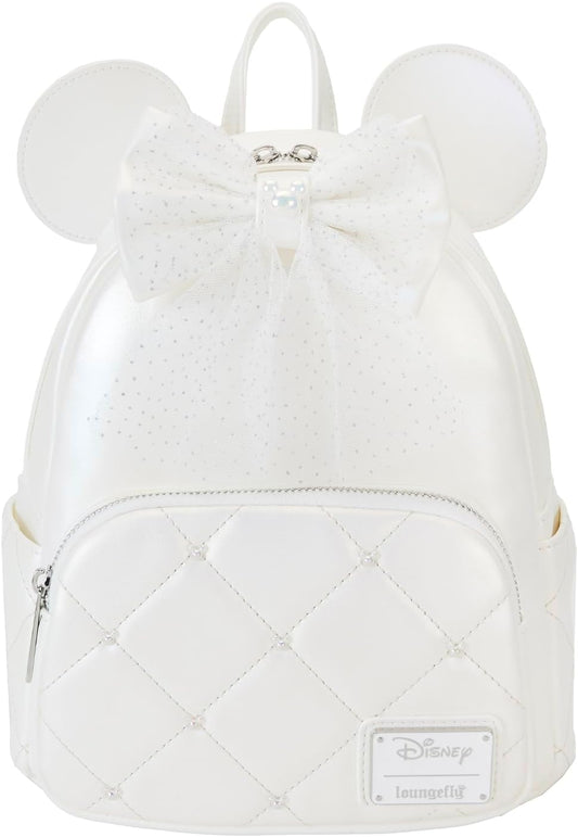 Loungefly Disney Minnie Mouse Iridescent Wedding Mini Backpack
