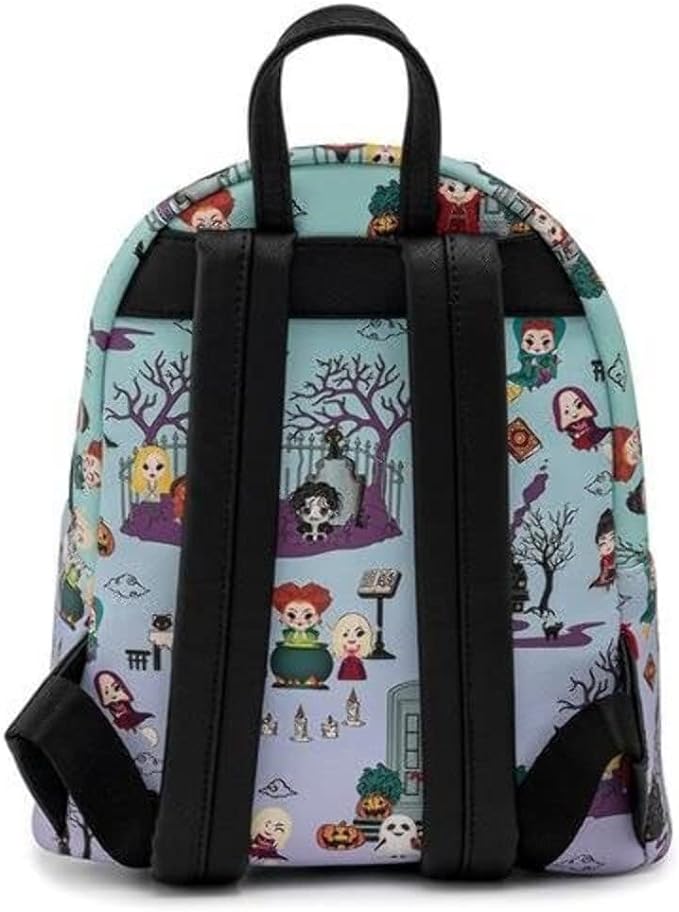 Disney Hocus Pocus Scene Womens Double Strap Backpack