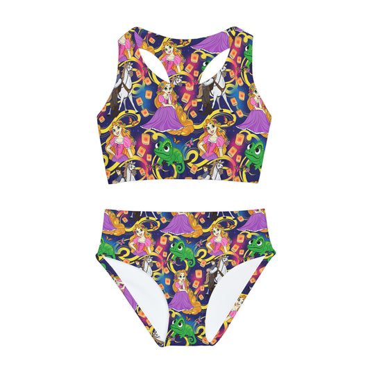 At Last I See The Light Girls Two Piece Swimsuit