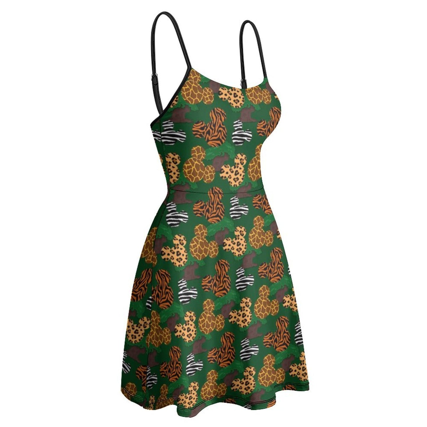 Animal Prints Women’s Sling Short Dress - Ambrie