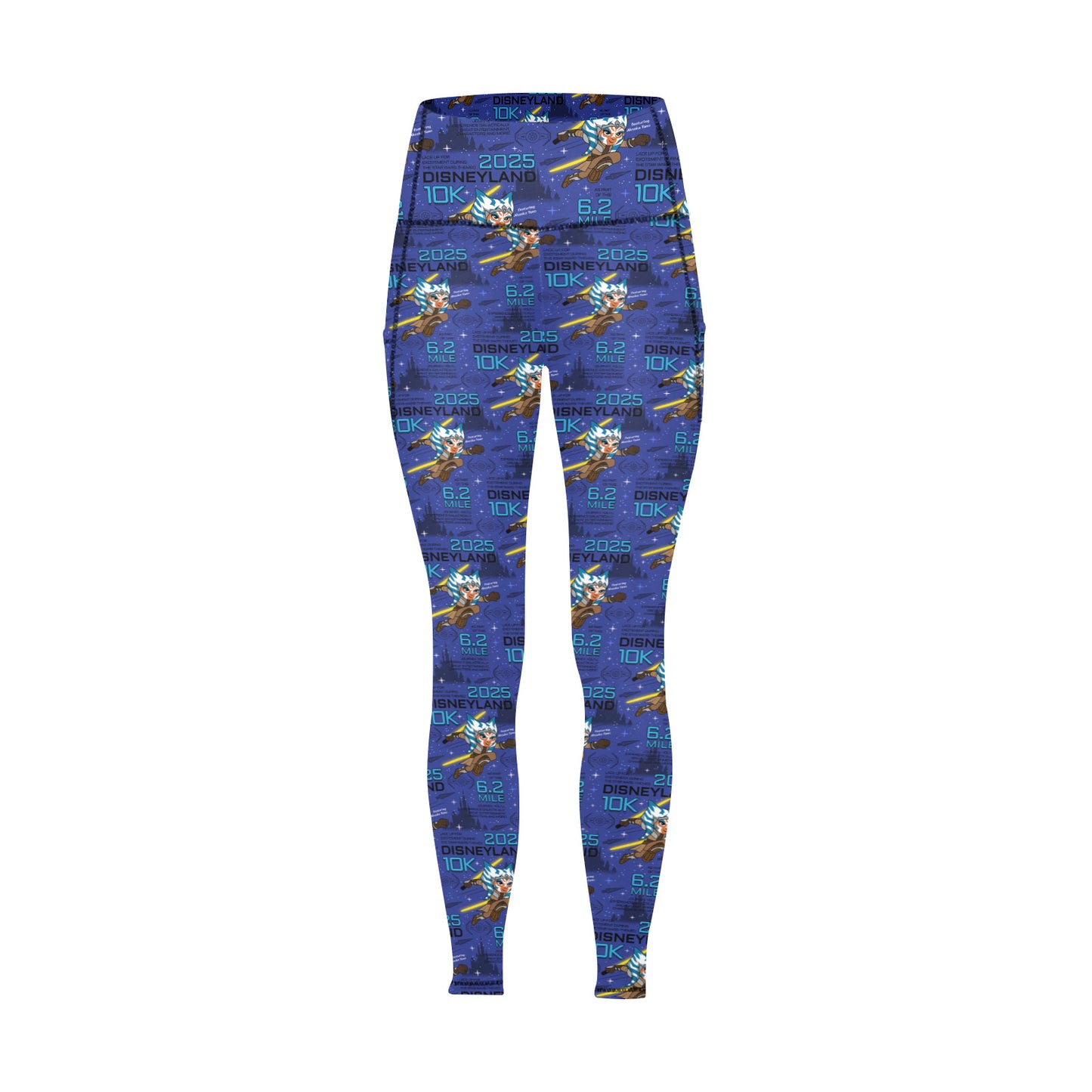 Disneyland 10K Women's Athletic Leggings Wth Pockets