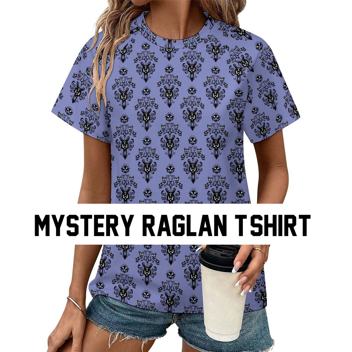 Mystery Women's All Over Print Raglan T-Shirt
