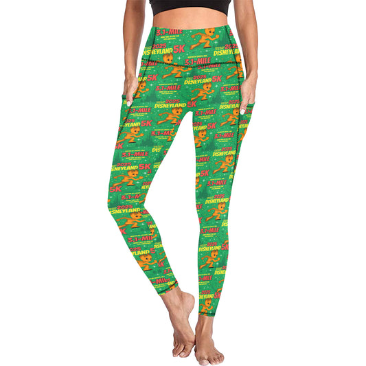 Disneyland 5K Women's Athletic Leggings Wth Pockets