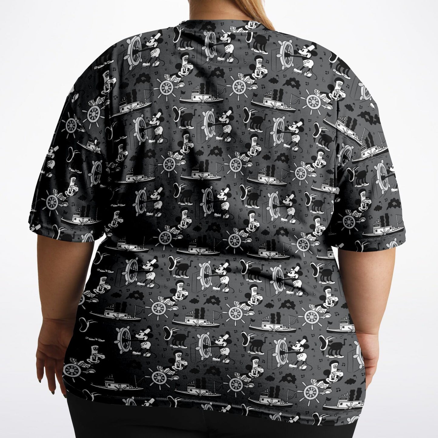 Steamboat Mickey Unisex Plus-size T-Shirt
