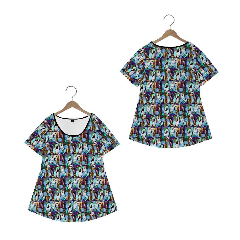 Haunted Mansion Favorites Women's Crew Neck Loose Tunic