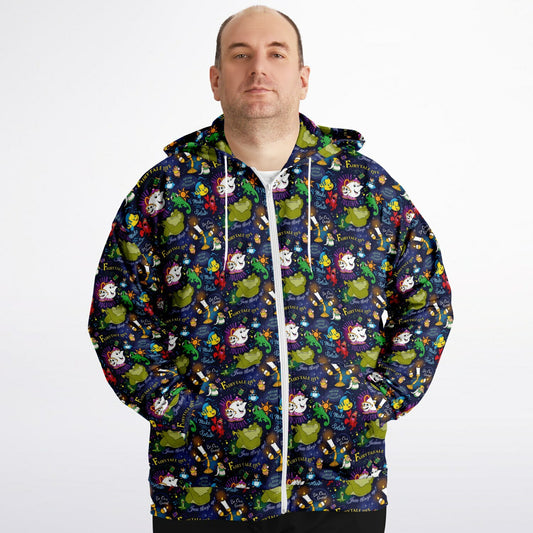 Sidekicks Plus-size Unisex Zip Hoodie