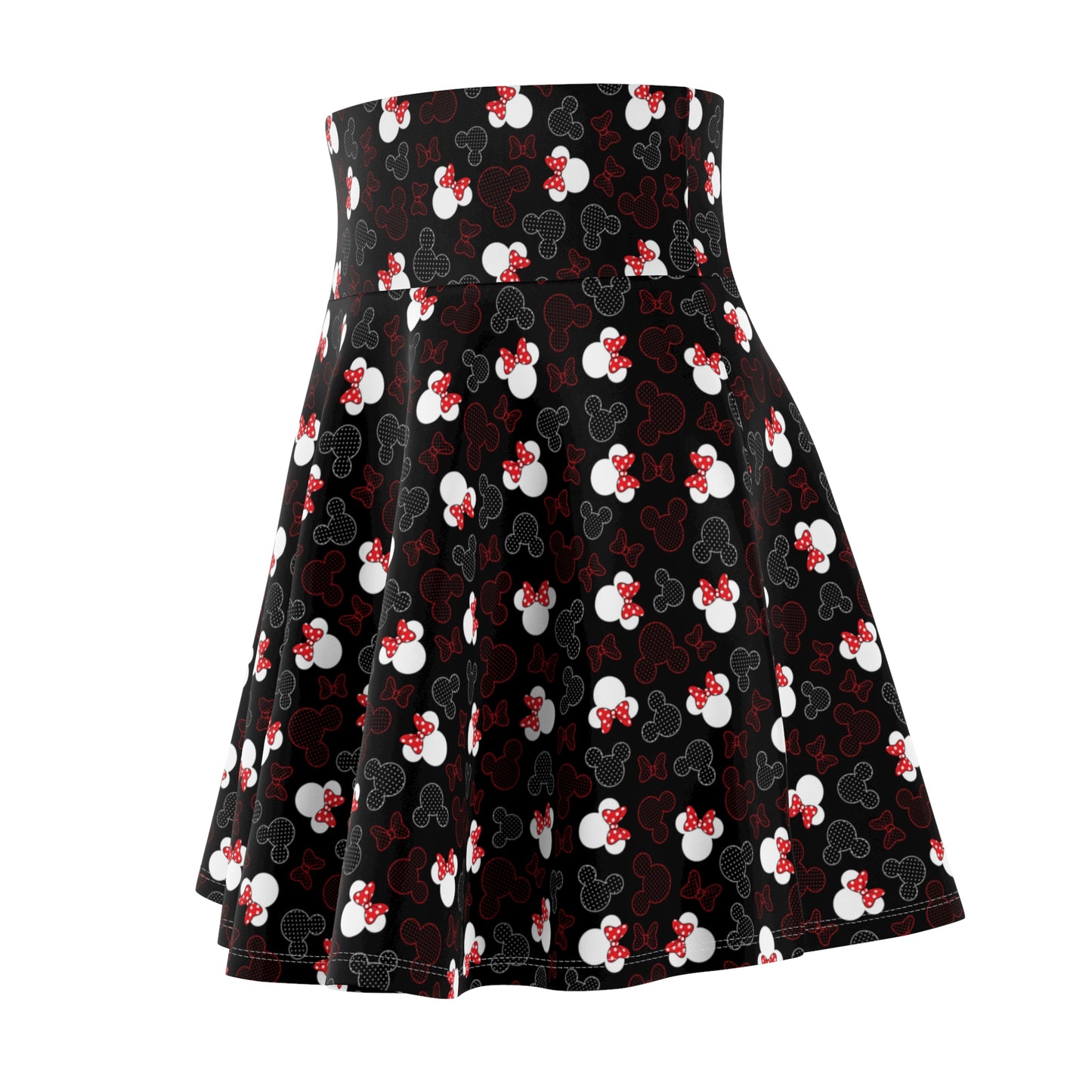 Mickey And Minnie Dots Women's Skater Skirt