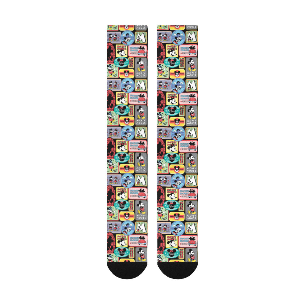 Mickey Stickers Over-The-Calf Socks