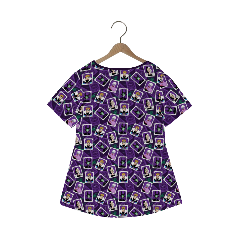 Villain Cards Women's Crew Neck Loose Tunic