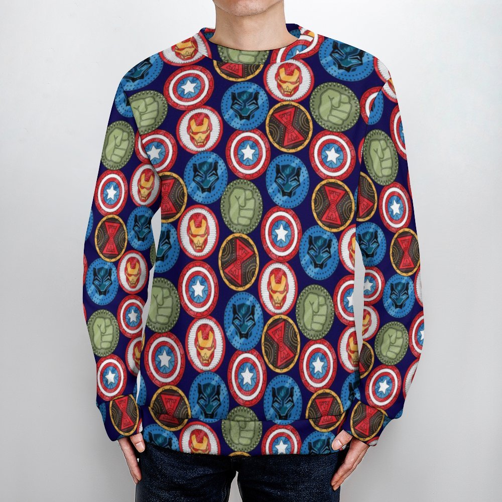 Marvel Shields Unisex Crewneck Sweater