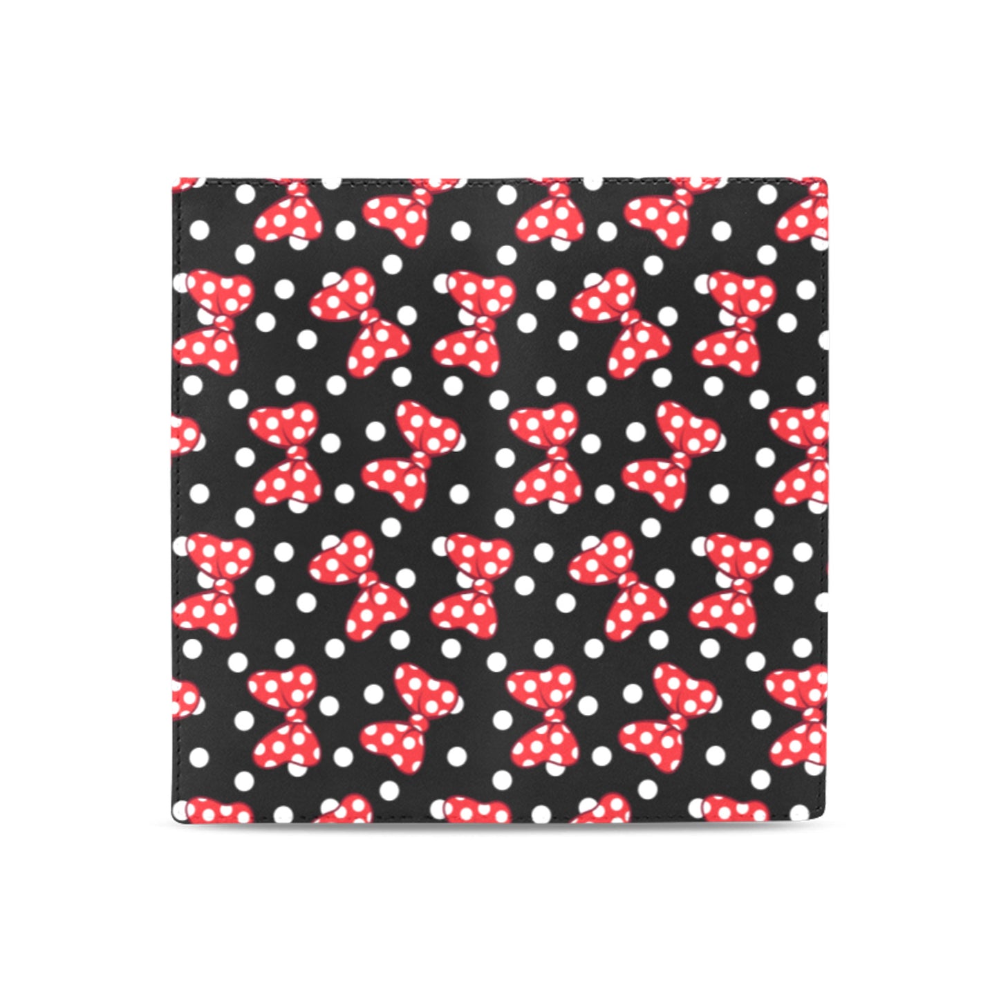 Polka Dot With Bows Women's Leather Wallet