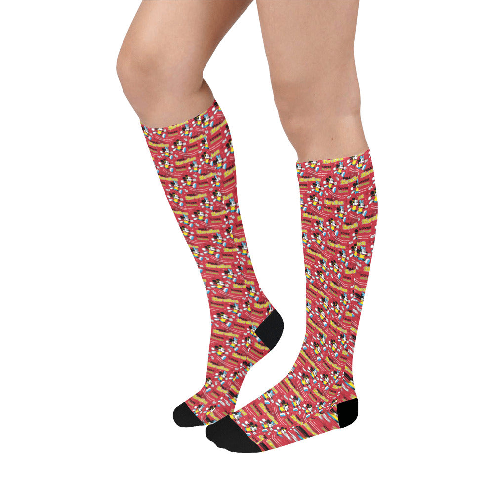 Mickey And Minnie Marathon Over-The-Calf Socks