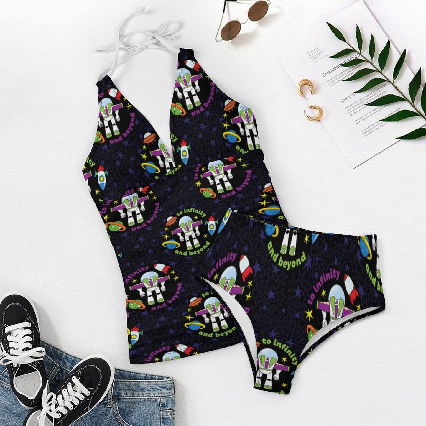 To Infinity And Beyond Women's Split Swimsuit