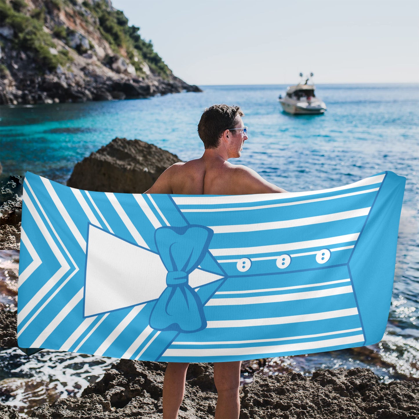 Dapper Blue Beach Towel