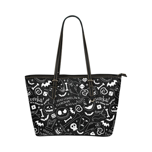 Disney Nightmare Before Christmas Everybody Scream Leather Tote Bag